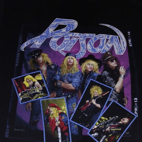 Vintage Poison Band Graphic T-Shirt - Picture 2 of 7